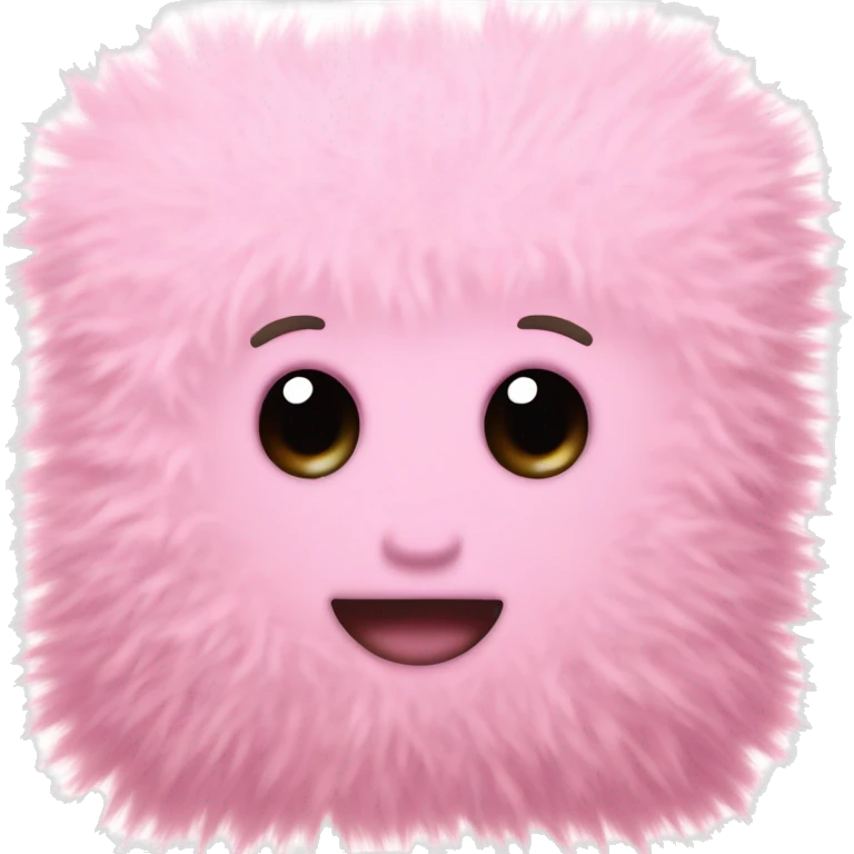 Light Pink fuzzy Letter m emoji