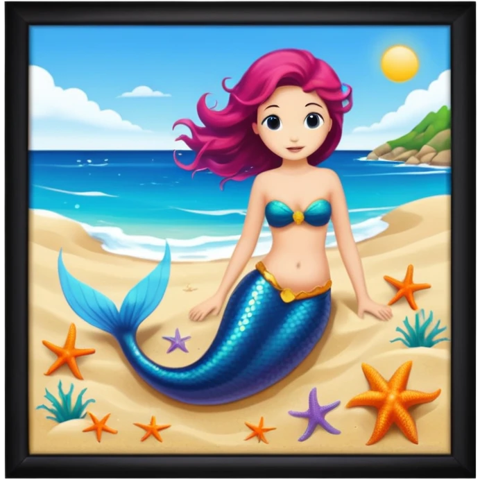 Mermaid beach emoji