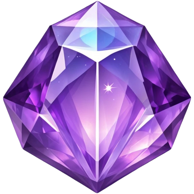 Epic divine legendary celestial detailed iridescent amethyst emoji
