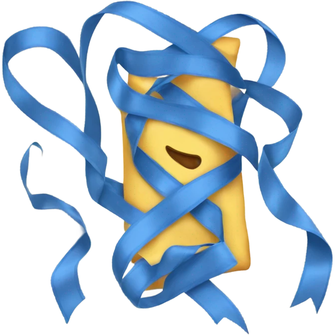 blue ribbon emoji