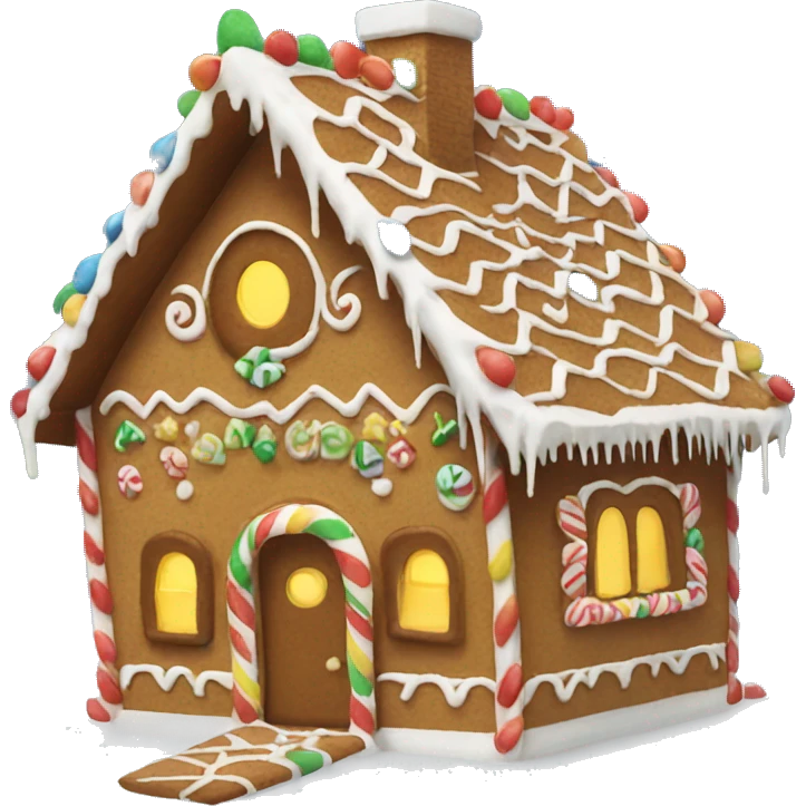 Gingerbread house emoji