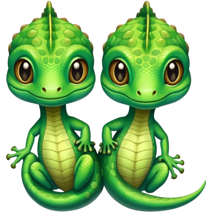 siamese twins gecko emoji