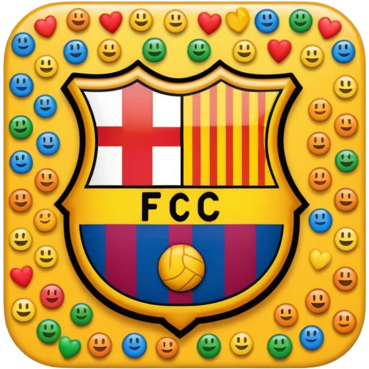 Make emojie in barca logo emoji