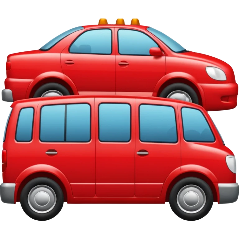 create a realistic emoji showing a logistic car in a trafic situation emoji