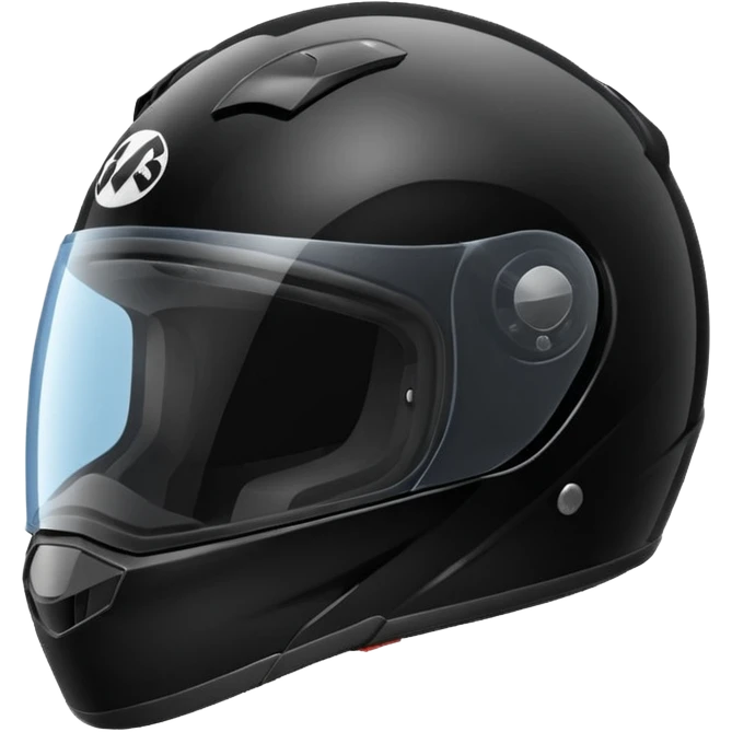 Motorcycle helmet cool emoji