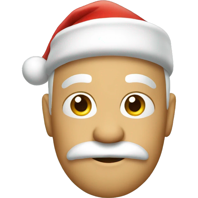 Santa with fun hat emoji