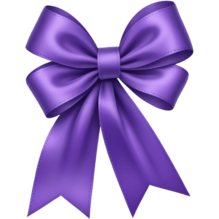 Violet ribbon emoji