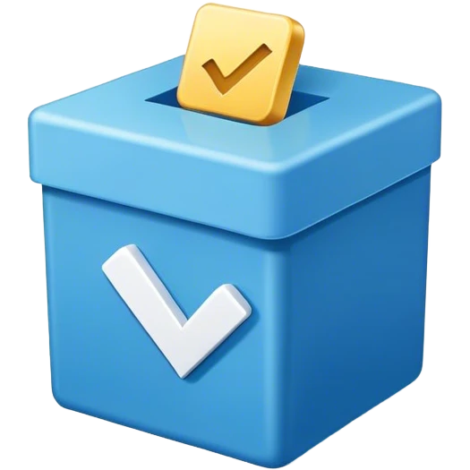 a blue box with a white checkmark inside it emoji