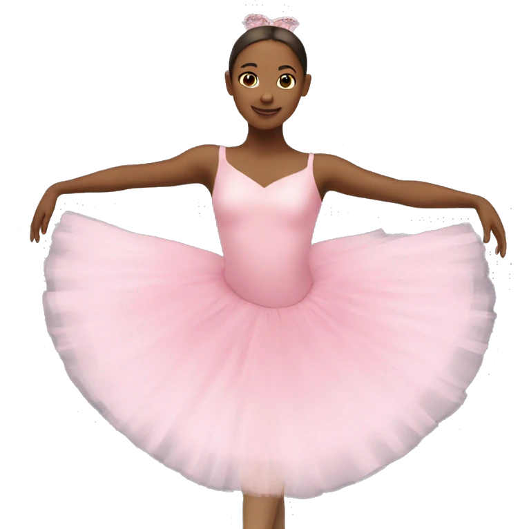 ballerina in pink emoji