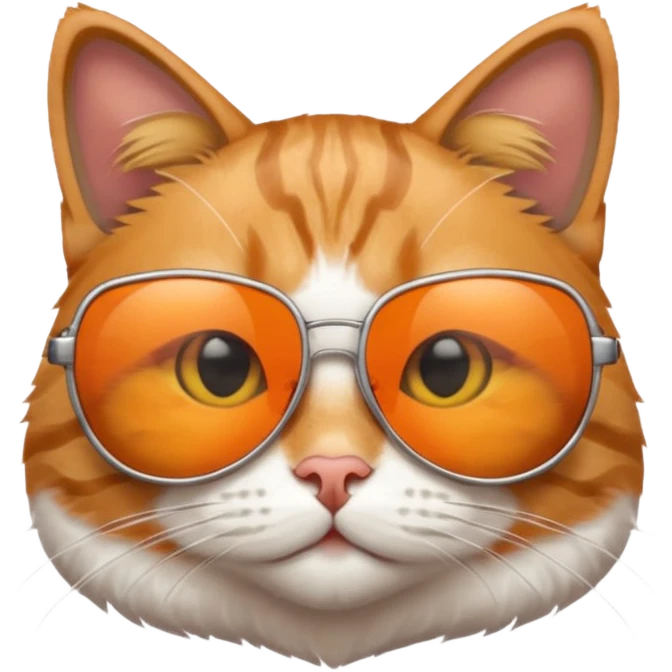 Cat wearing sunglasses emoji