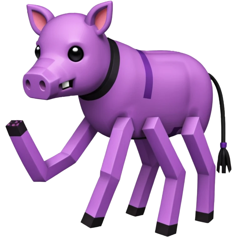 enderman minecraft chevauchant un cochon (clash royale emoji
