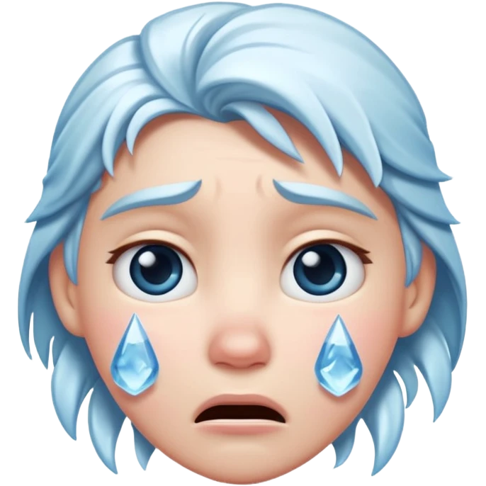  frozen distraught iOS emoji emoji