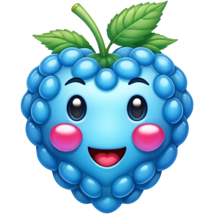 blue raspberry emoji