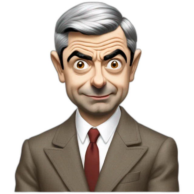 Mr bean wearing balenciaga emoji