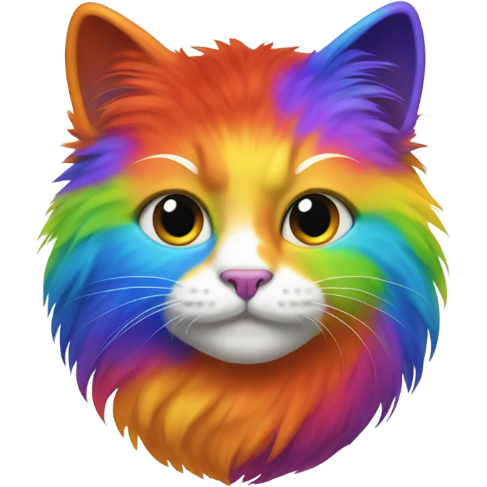 Rainbow cat  emoji