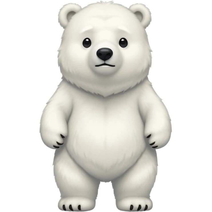 White Bear standing  emoji