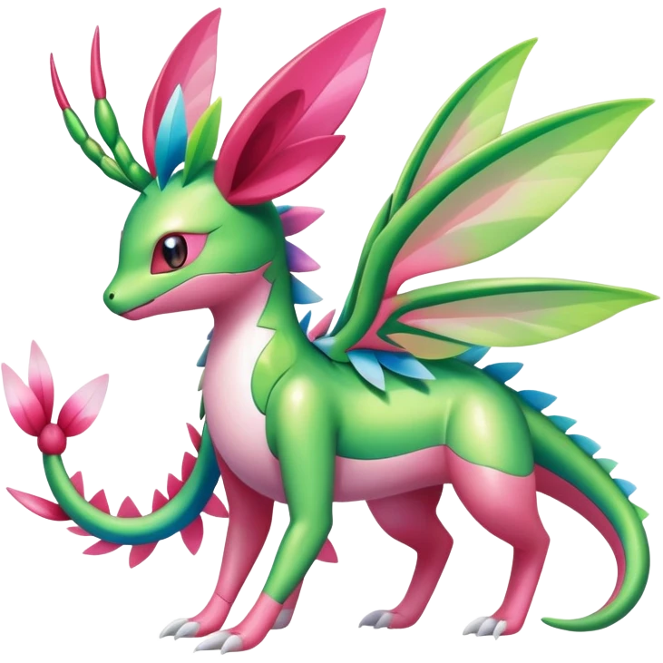Shiny Exotic Flygon-Sylveon-Shaymin-Meganium-Hybrid-Creature emoji