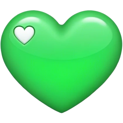 Heart munt green emoji