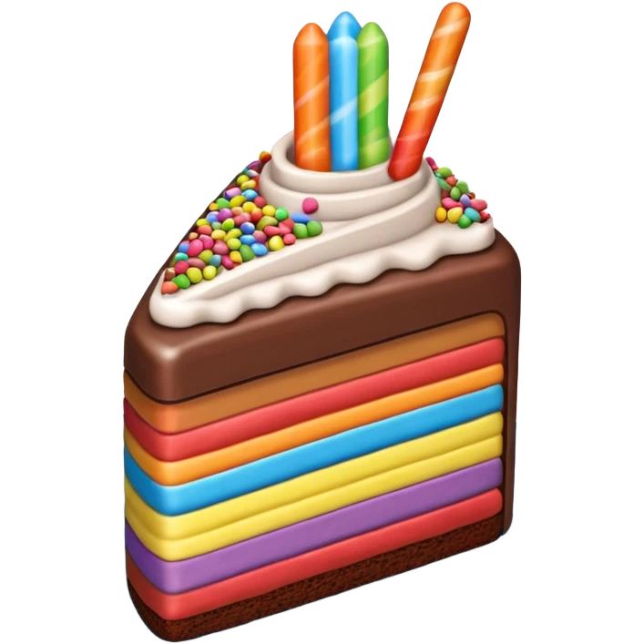 Paddlepop coklat cake emoji