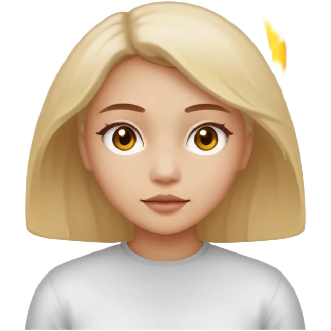 Girl Whit face más and core emoji