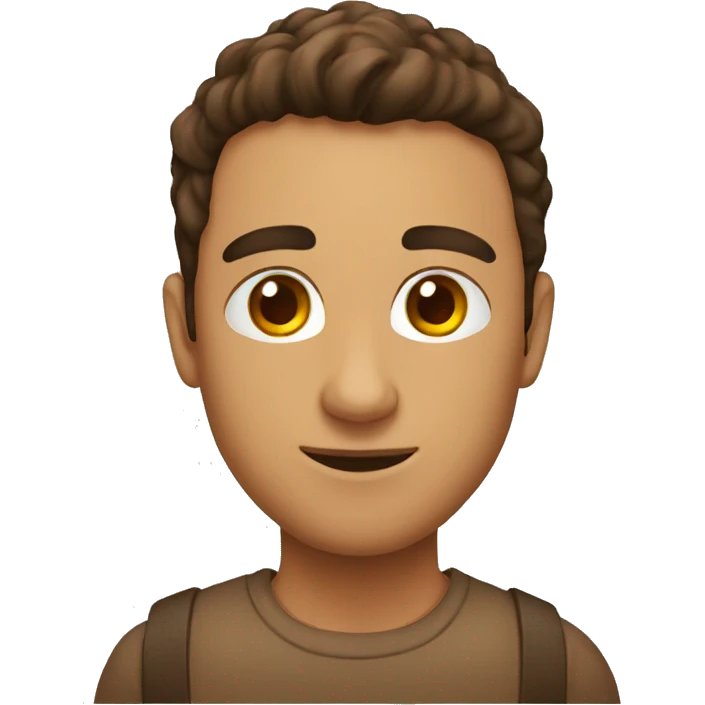 dos ojos marones emoji