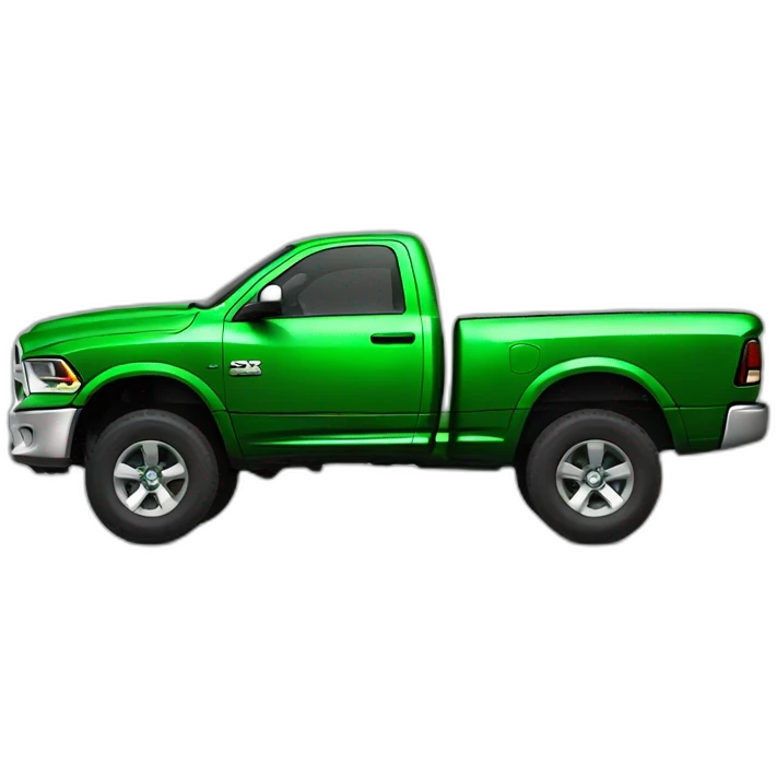 Green dodge ram emoji