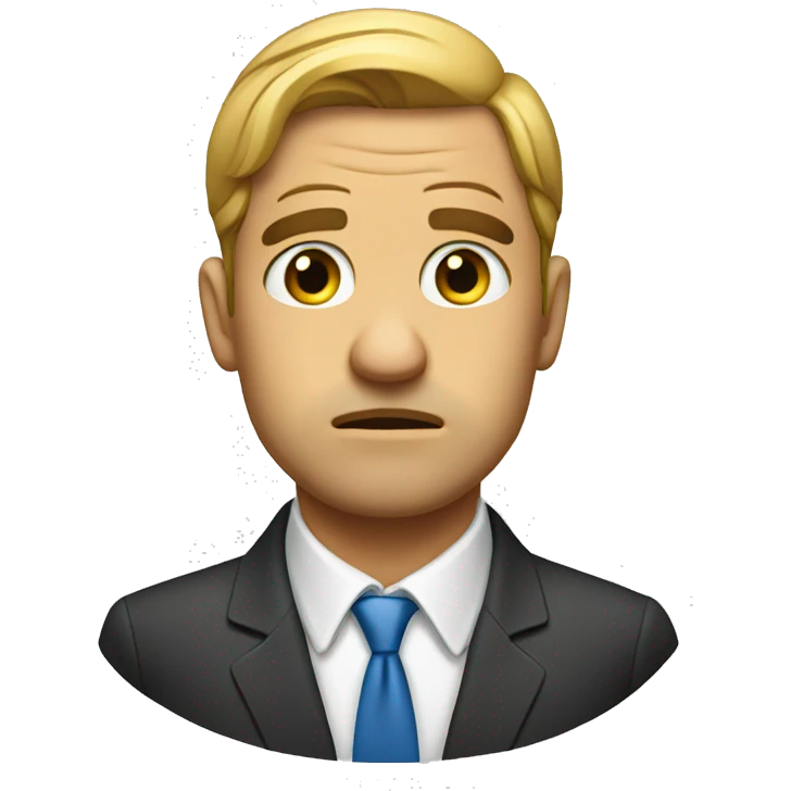 sad realtor emoji