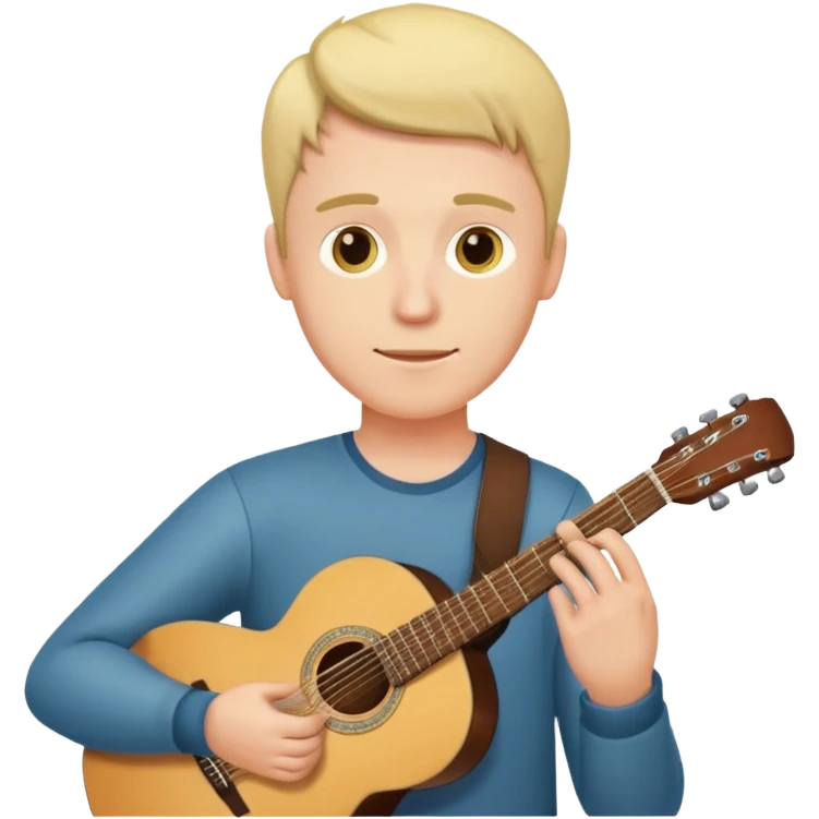 акустическая гитара с яркой струной, которую держит парень emoji