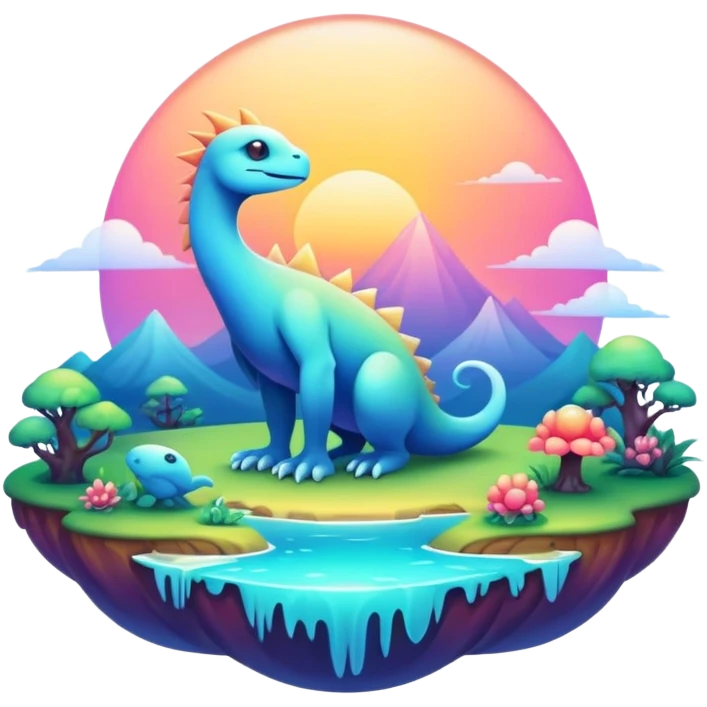 divine complex gradients aesthetic-scenery-Fakémon-creature emoji
