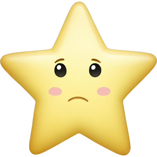 Pastel yellow  star emoji