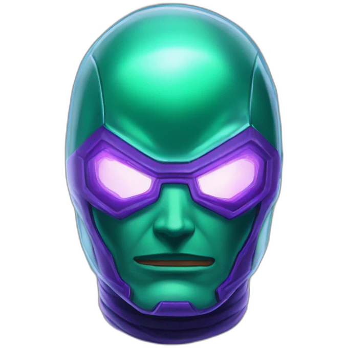 Electric bubble glass mysterio emoji