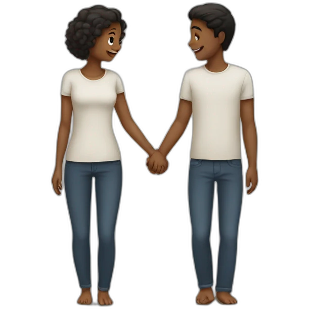 Lovers holding hands emoji