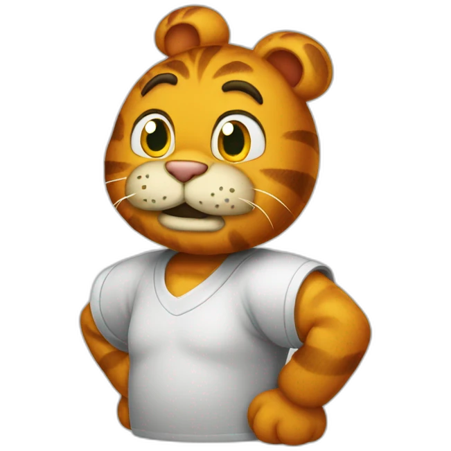 Garfield from the cartoon emoji