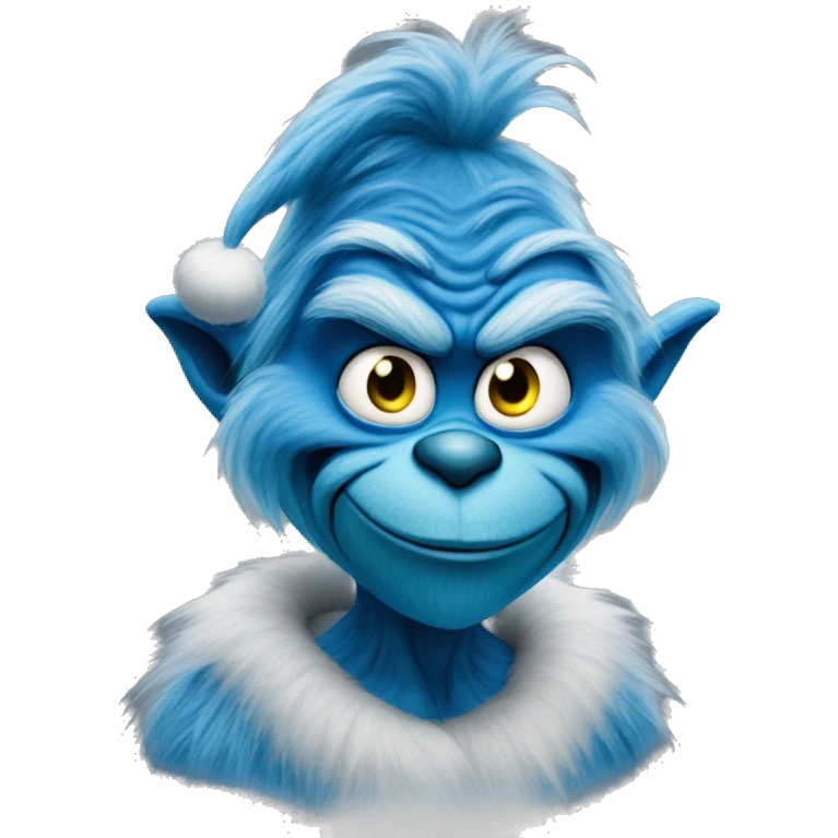 blue grinch emoji