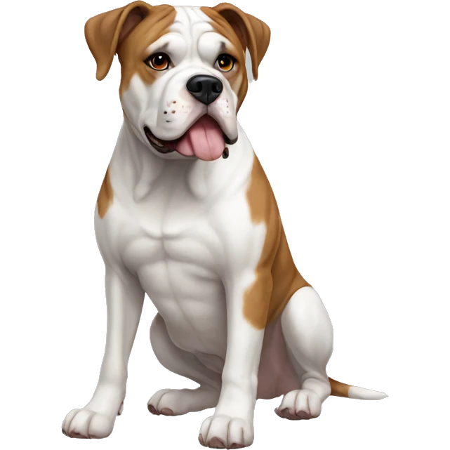 American Bulldog Dog Breed Full Body emoji