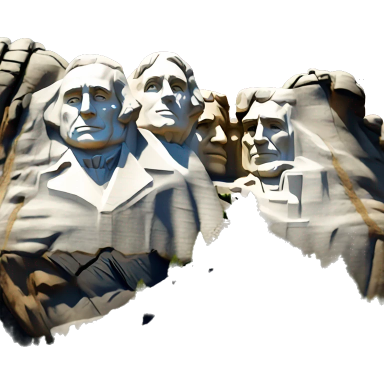 Mount Rushmore as an emoji emoji
