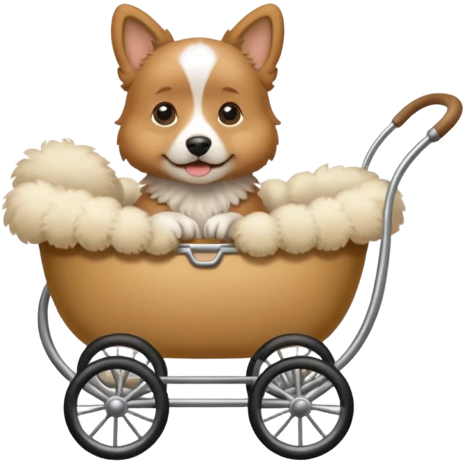 another dog in a pram emoji