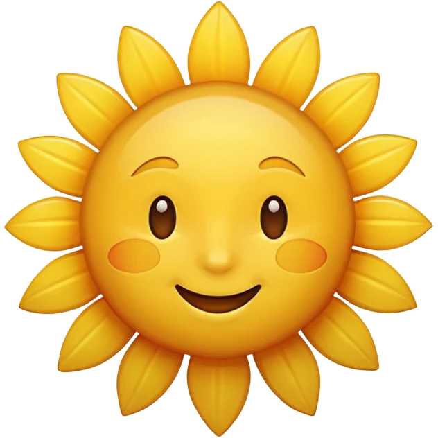 Sunshine mood emoji