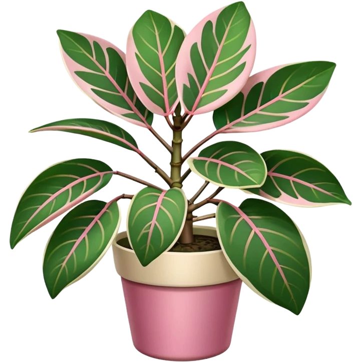 ficus elastica tineke rubber plant emoji