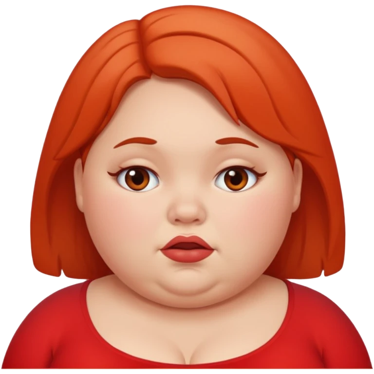 Fat girl farting emoji