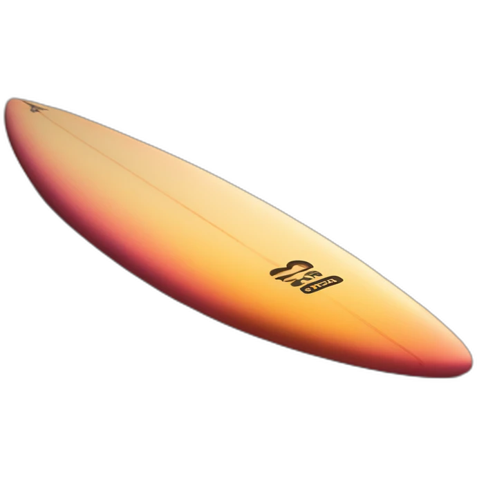 surfboard on the beach at sunset emoji