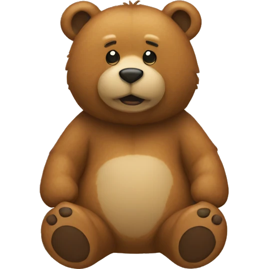 🐻 mixed with 😔 emoji