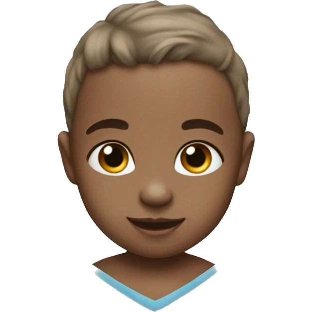 Baby blue heart emoji
