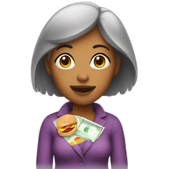 Woman on food stamps emoji