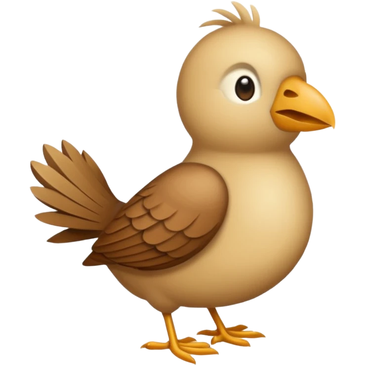 Crée un emoji de l'oiseau de la paille en queue, dans le style de cet emoji 𓆤 emoji