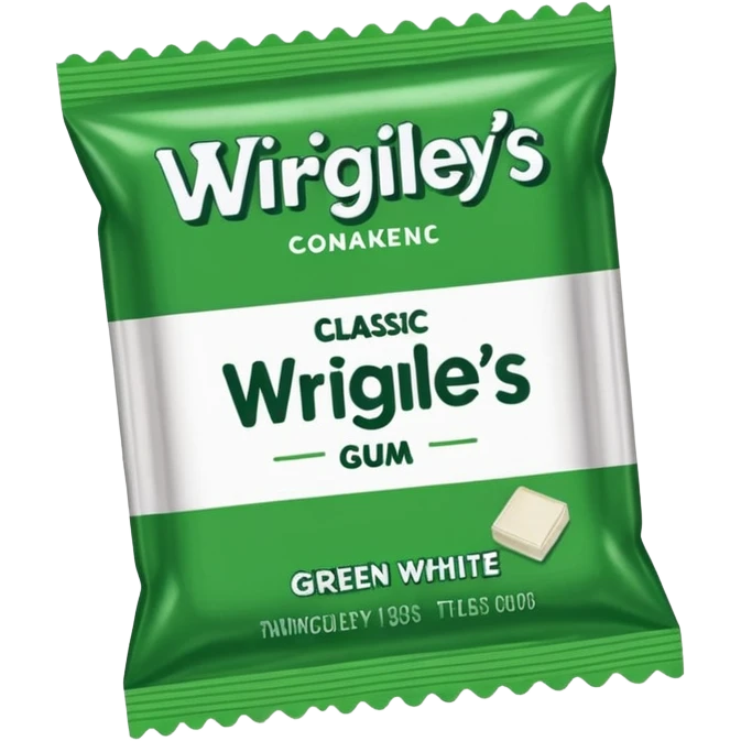 Wrigley's classic design  emoji