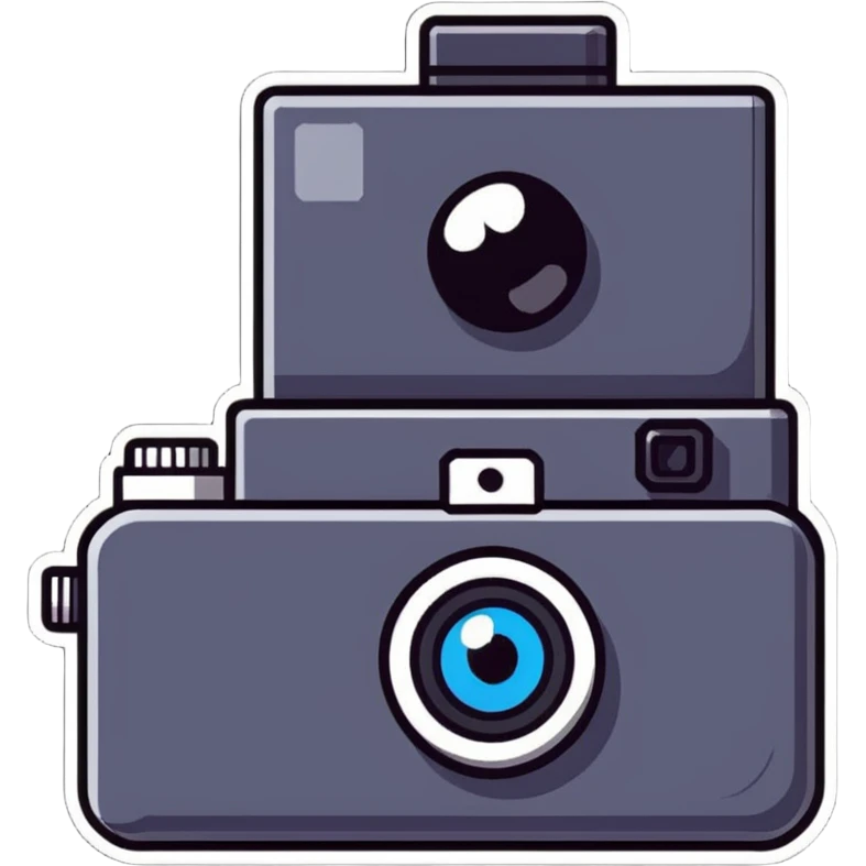 camera with an eye in the center of the lens emoji