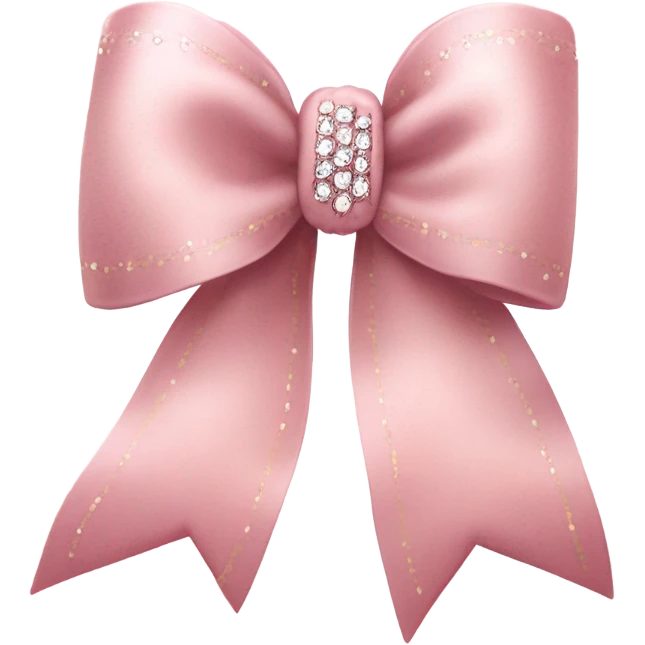 Pink girly bow emoji