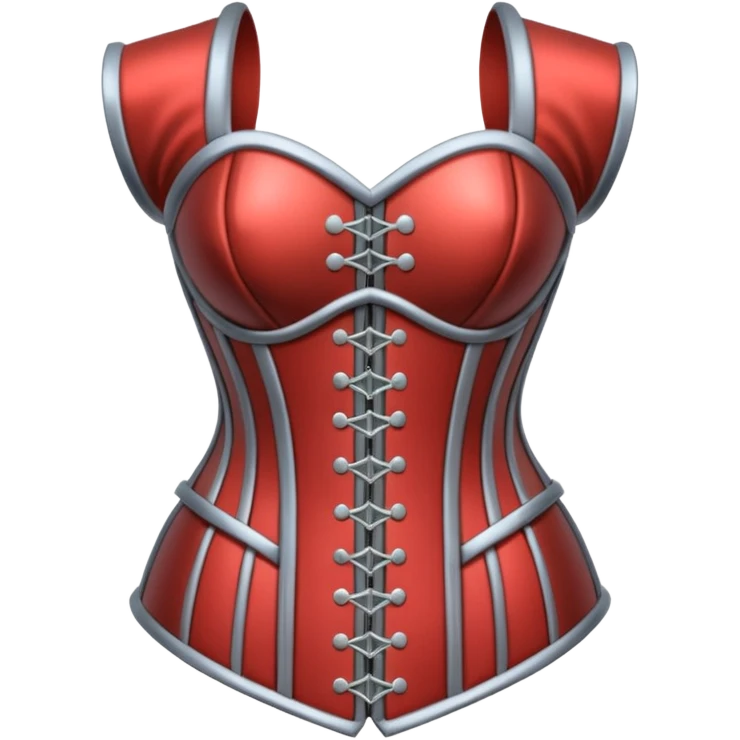 heavy corset armor modern silver emoji