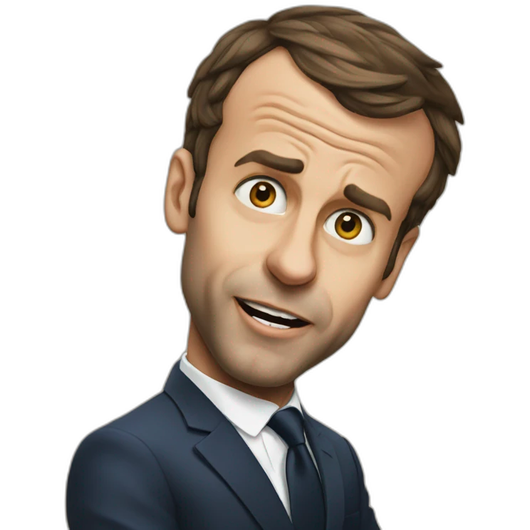 Macron fart emoji